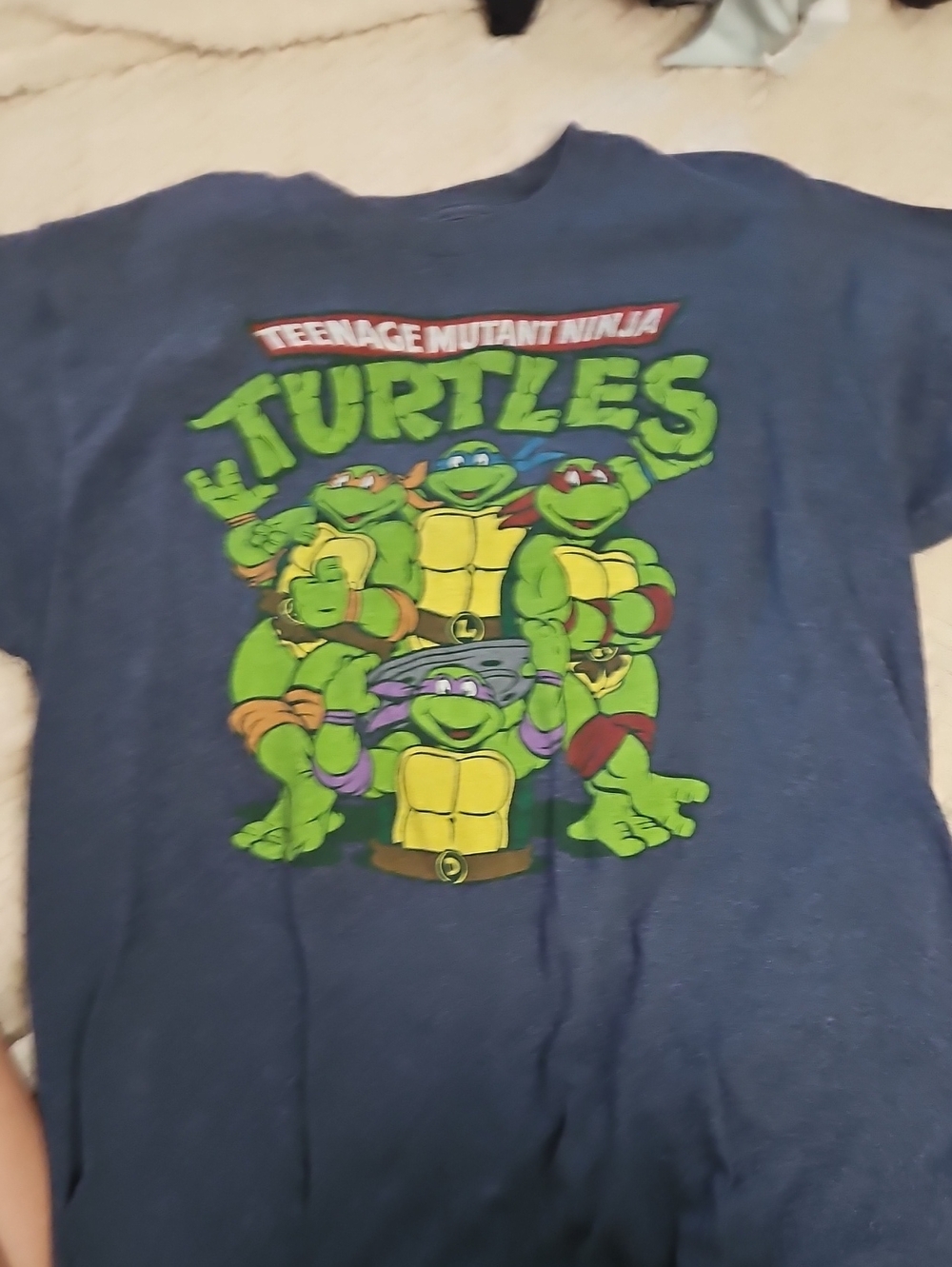 Teenage Mutant Ninja Turtles Kids Graphic Tee - Navy Blue